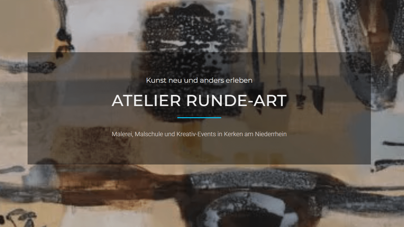 Du betrachtest gerade Meine neue Website für das „Atelier Runde-Art“ ist online